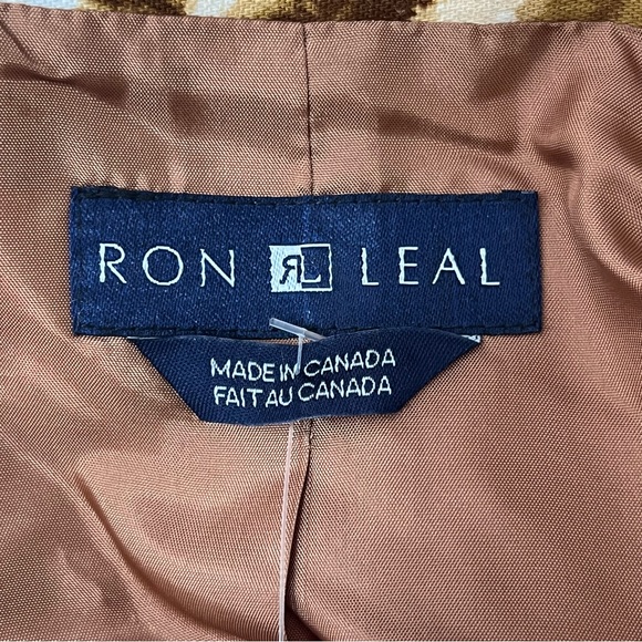 Vintage Ron Leal Animal Print Cropped Jacket - Picture 8 of 11